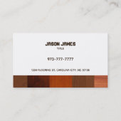 Visitekaartjes van houten vloeren (Achterkant)