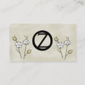 Visitekaartjes van katoenbollen (Achterkant)