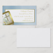 Visitekaartjes van kerken (Voorkant / Achterkant)