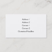 Visitekaartjes van kettingpuppetten (Achterkant)