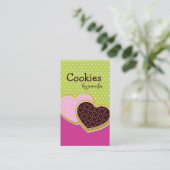 Visitekaartjes van koekjes (Staand voorkant)