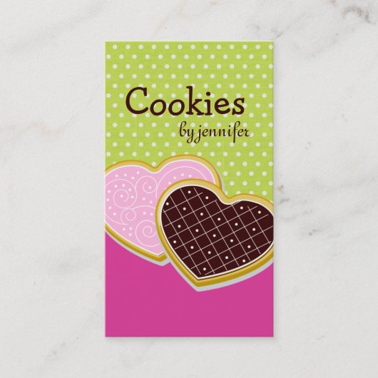 Visitekaartjes van koekjes (Voorkant)