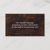 Visitekaartjes van kunstleder (Achterkant)