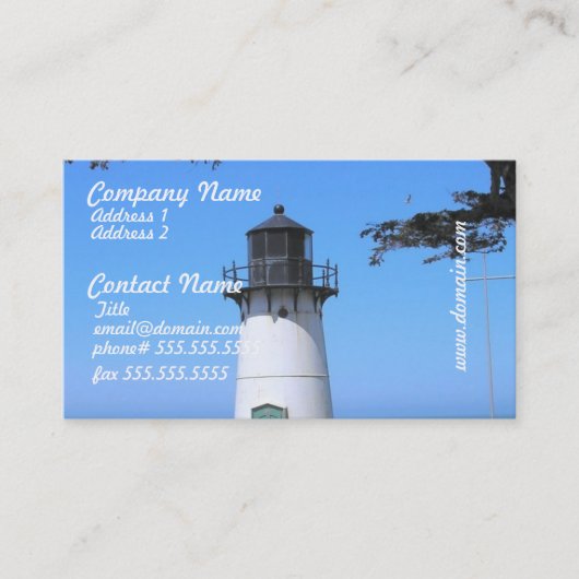 Visitekaartjes van kustvuurtoren (Voorkant)