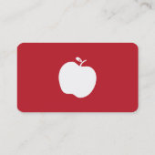 Visitekaartjes van marineschevron en Rode Apple-le (Achterkant)