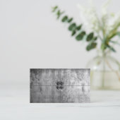 Visitekaartjes van metaal van de stadscultuur (Staand voorkant)