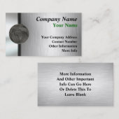 Visitekaartjes van Metal World (Voorkant / Achterkant)