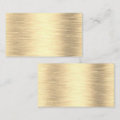 Visitekaartjes van metallisch goud (Voorkant / Achterkant)