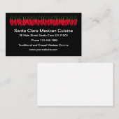 Visitekaartjes van Mexicaans restaurant voor Cuisi (Voorkant / Achterkant)