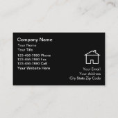 Visitekaartjes van onroerend goed (Achterkant)