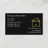 Visitekaartjes van onroerend goed (Achterkant)