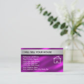 Visitekaartjes van onroerend goed (Staand voorkant)