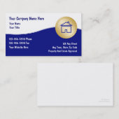 Visitekaartjes van onroerend goed (Voorkant / Achterkant)