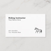 Visitekaartjes van paarden (Achterkant)