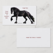Visitekaartjes van paarden (Voorkant / Achterkant)