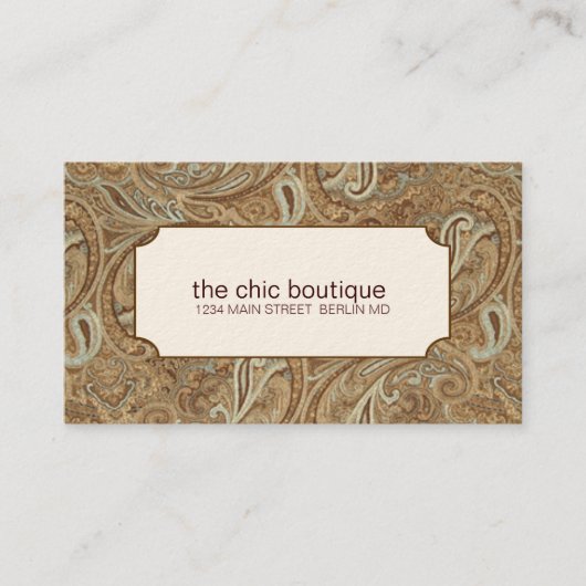 Visitekaartjes van Paisley (Voorkant)