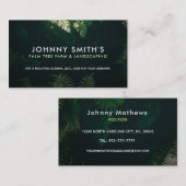 Visitekaartjes van  palmbomen Boerderij (Voorkant / Achterkant)