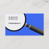 Visitekaartjes van particuliere onderzoekers (Achterkant)