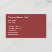 Visitekaartjes van particuliere onderzoekers (Achterkant)