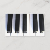 Visitekaartjes van piano-leraar (Achterkant)