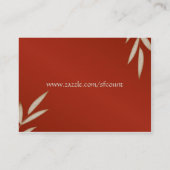  Visitekaartjes van rode zijde (Achterkant)