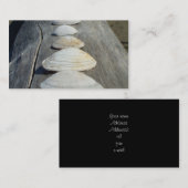 Visitekaartjes van schelpen (Voorkant / Achterkant)