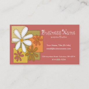 Visitekaartjes van Sewn Flowers