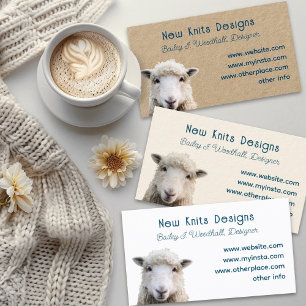 Visitekaartjes van Sheep Wool Arts Fibre Designer