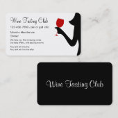 Visitekaartjes van wijntestrips (Voorkant / Achterkant)