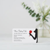 Visitekaartjes van wijntestrips (Staand voorkant)