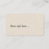 Visitekaartjes van wilde bloemen (Achterkant)