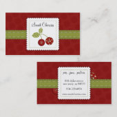 Visitekaartjes van zoete kers (Voorkant / Achterkant)