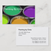 Visitekaartjes verfblikken (Voorkant / Achterkant)