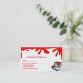 Visitekaartjes verven (Staand voorkant)