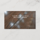 Visitekaartjes verwijderen (Achterkant)