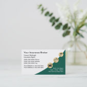 Visitekaartjes verzekeringsmakelaar (Staand voorkant)