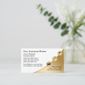 Visitekaartjes verzekeringsmakelaar (Staand voorkant)