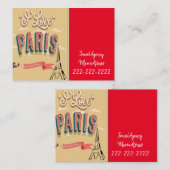 Visitekaartjes, Visitekaartjes voor reisbureaus (Voorkant / Achterkant)