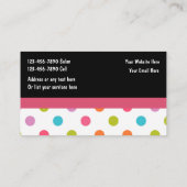 Visitekaartjes voor airdresser (Achterkant)