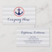 Visitekaartjes voor ankerreizen (Voorkant / Achterkant)