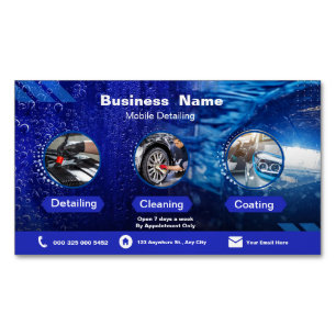 Visitekaartjes voor Auto Detailing Magnetisch Visitekaartje