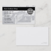 Visitekaartjes voor automatische carrosseriebotsin (Voorkant / Achterkant)