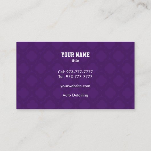 Visitekaartjes voor automatische informatie (Achterkant)