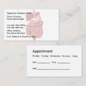 Visitekaartjes voor benoeming van gastro-enteroloo (Voorkant / Achterkant)