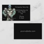 Visitekaartjes voor beveiligingsbewakings-services (Voorkant / Achterkant)