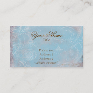  Visitekaartjes voor blauw beeld en script