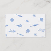 Visitekaartjes voor blauw strand (Achterkant)