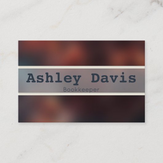 Visitekaartjes voor boekhouders (Voorkant)