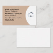 Visitekaartjes voor bouwcontracten (Voorkant / Achterkant)