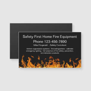 Visitekaartjes voor brandveiligheidsuitrusting